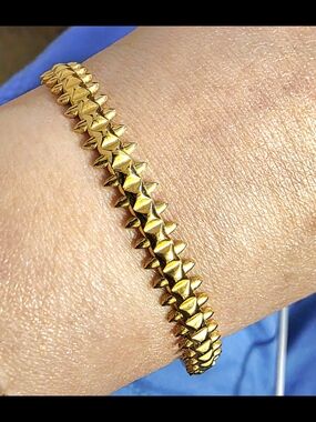 Clash Gold Spike Link Bracelet